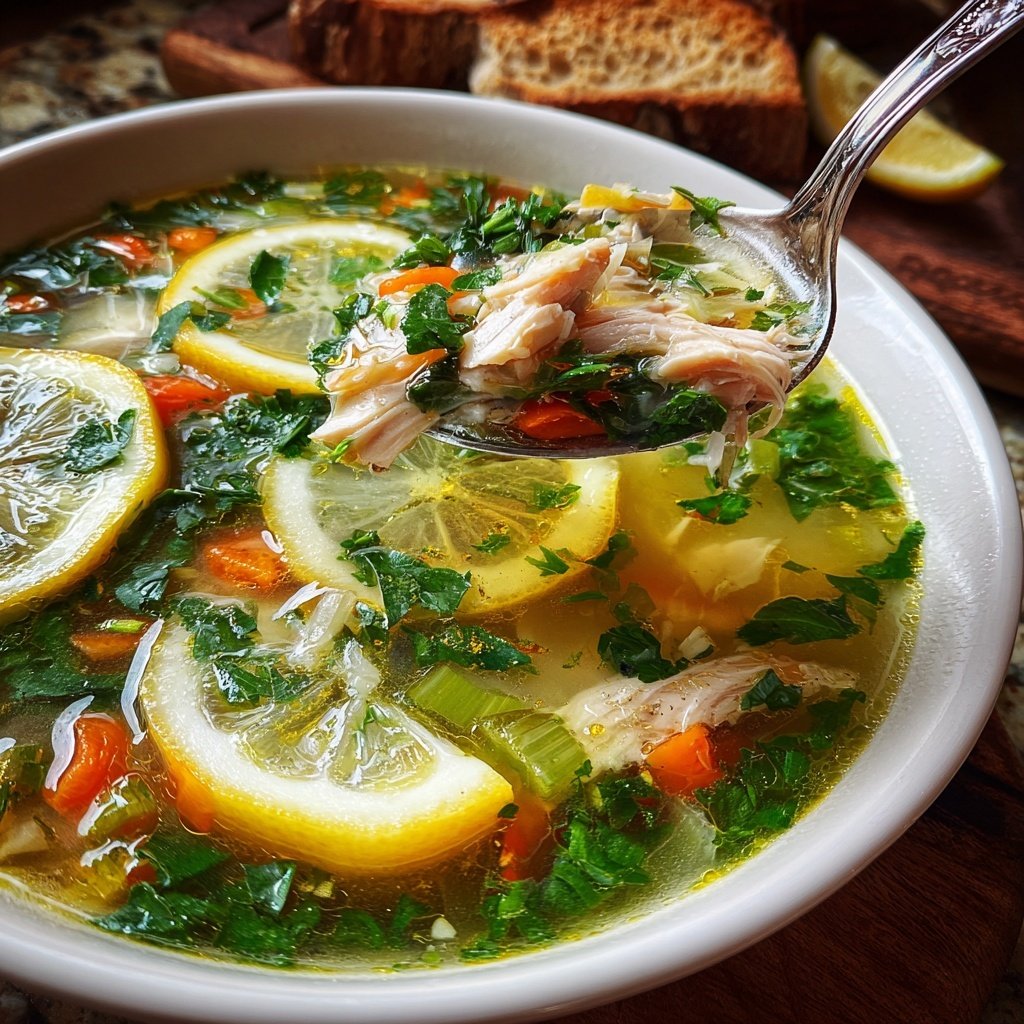 Spring Chicken Soup With Lemon