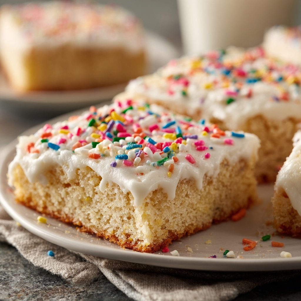 Simple Vanilla Sheet Cake