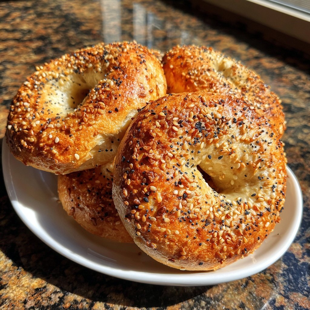 Oven Baked Yogurt Bagels