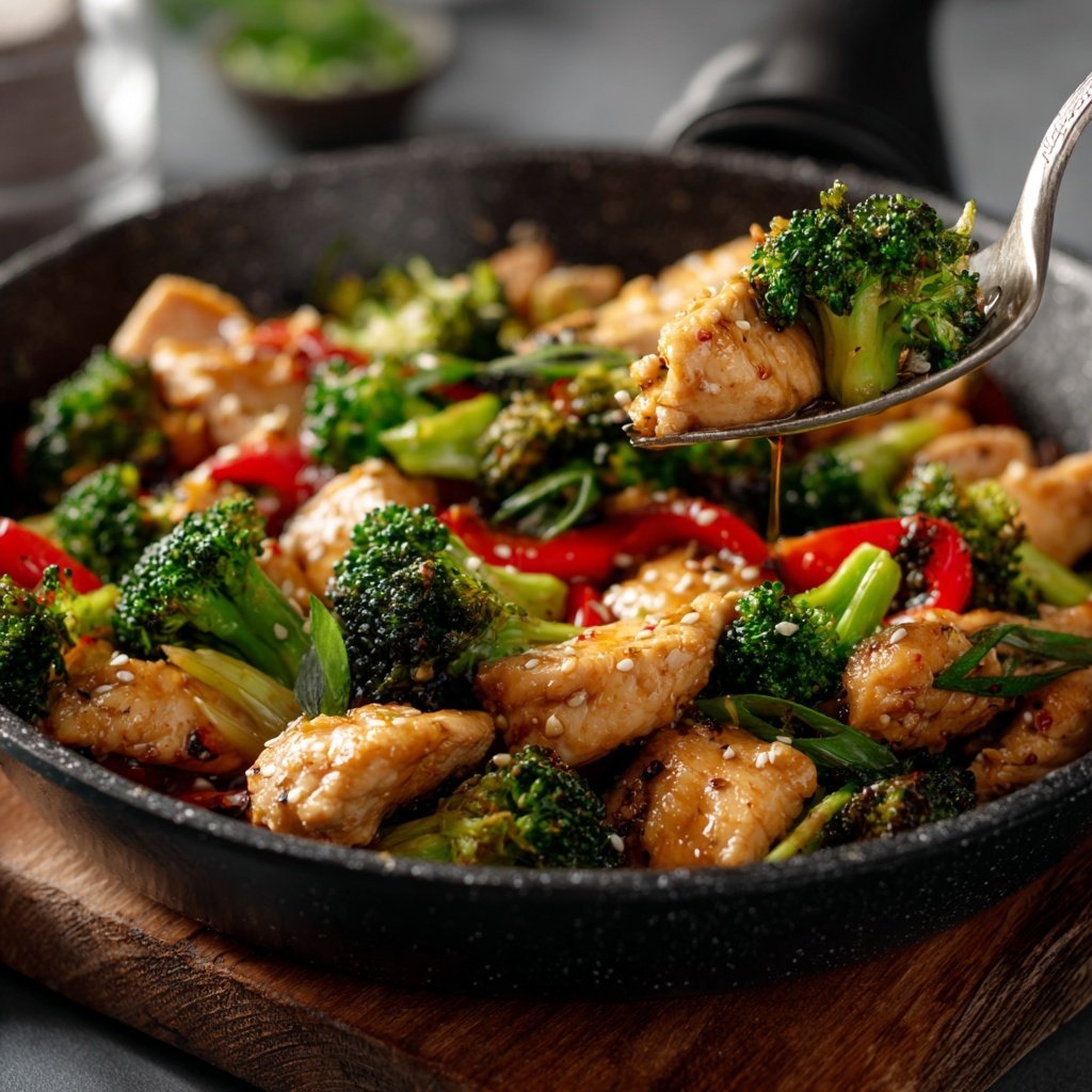 Healthy Chicken Broccoli Stir Fry