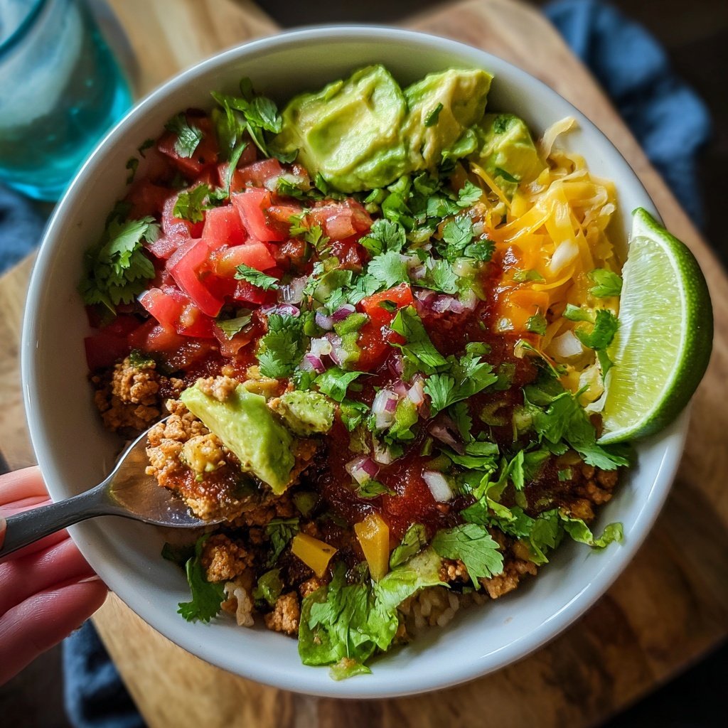 Ground Turkey Taco Bowl