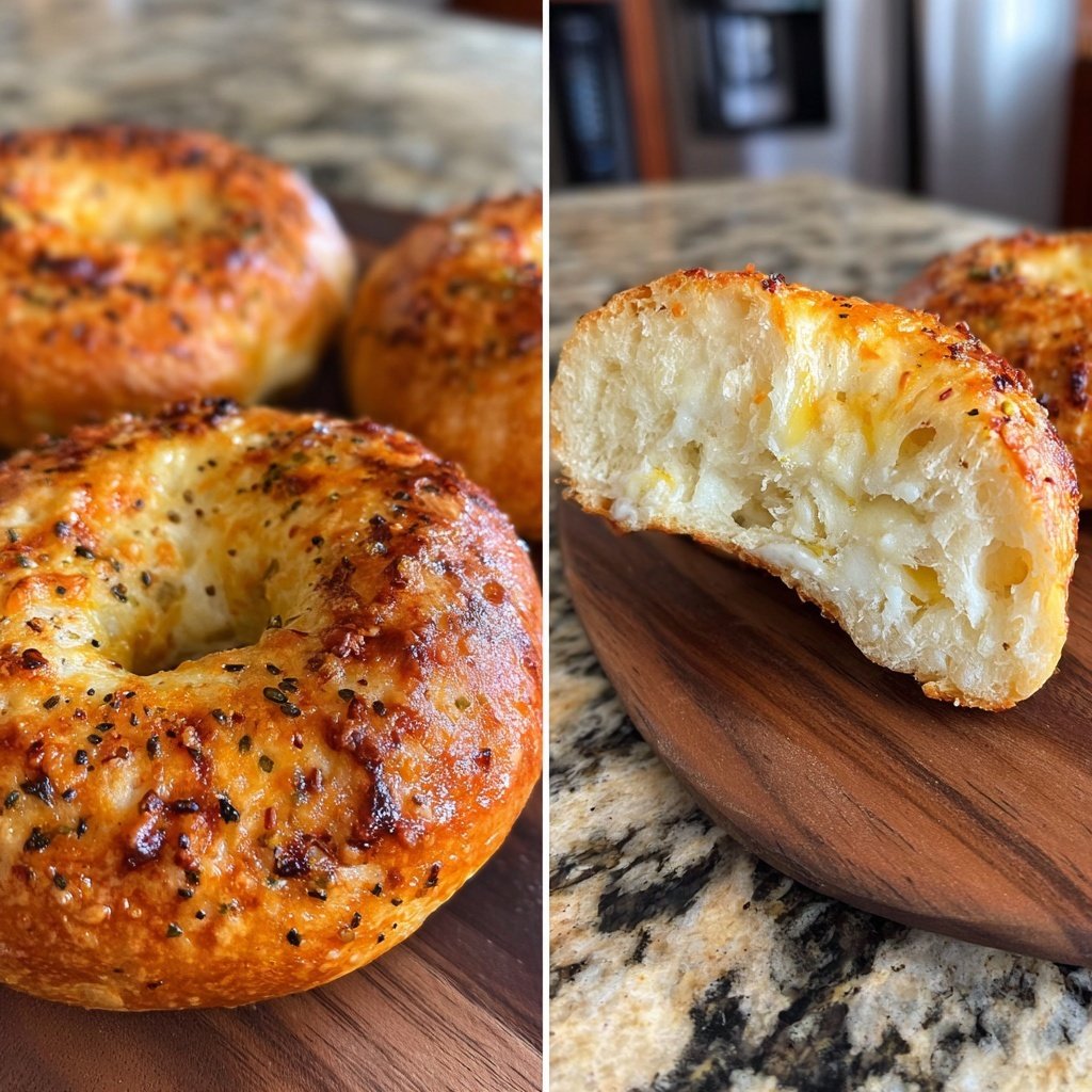 Air Fryer Yogurt Bagels Plain
