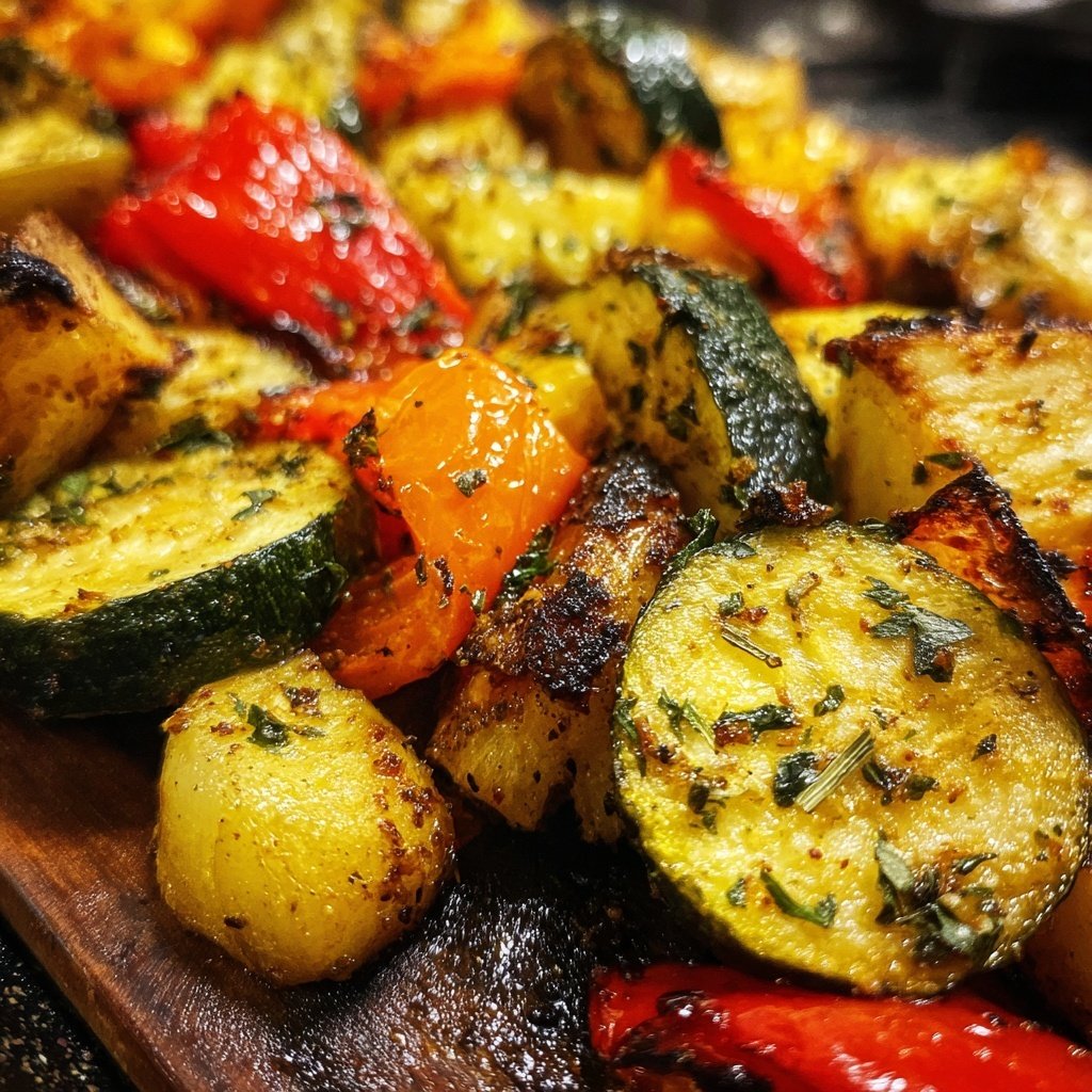 Garlic Herb Roasted Veggie Medley