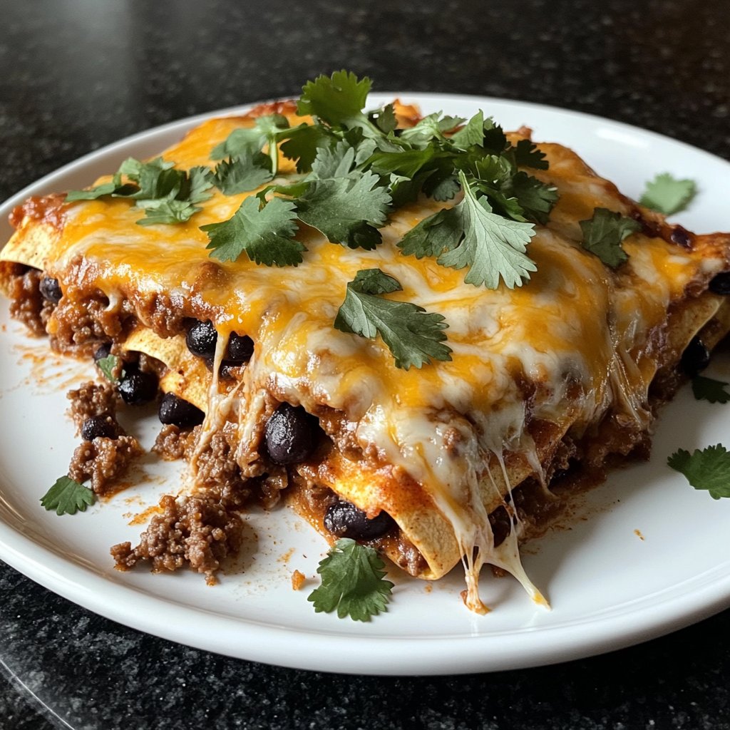 Ground Beef Enchilada Skillet
