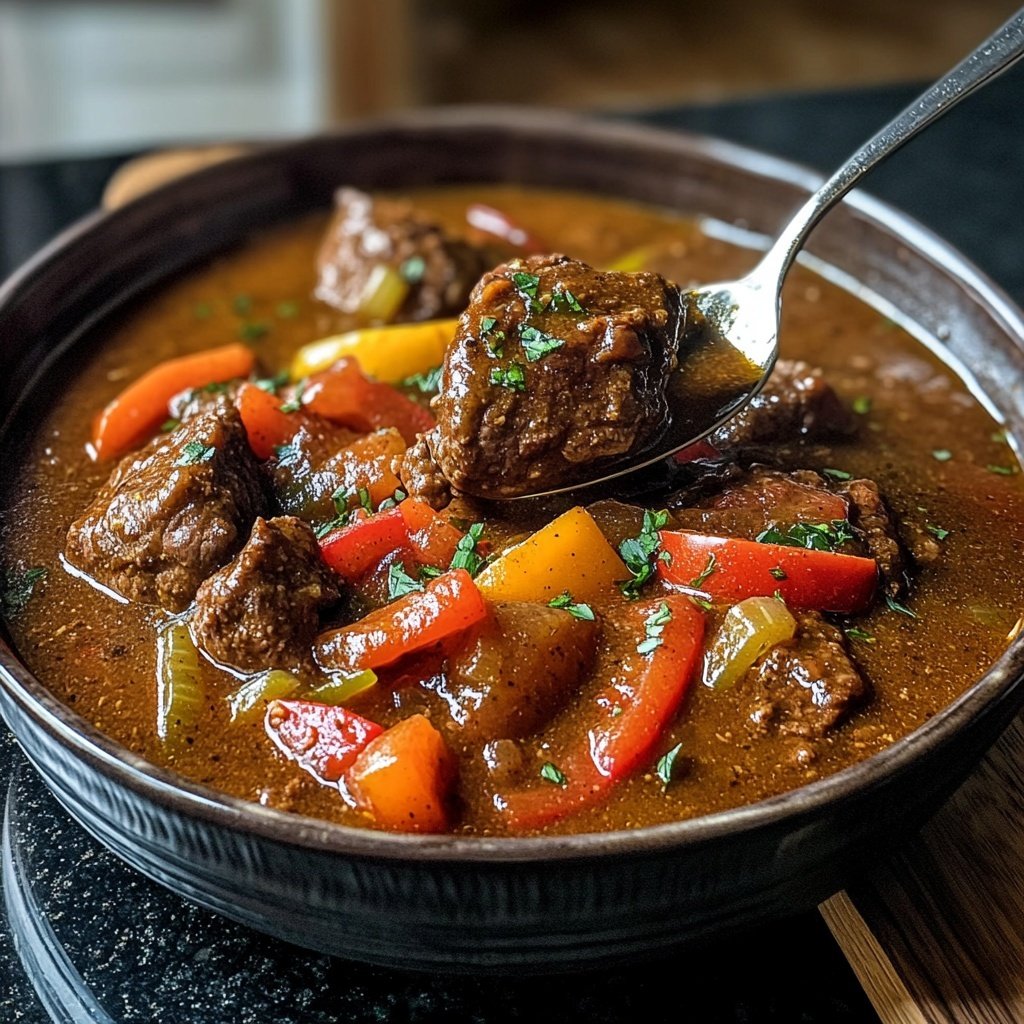 Jamaican Beef Stew With Rice